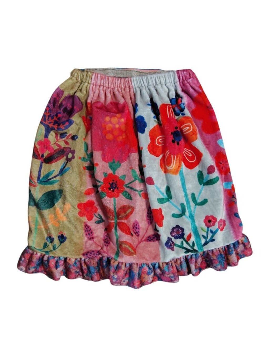 Natural Life Small/Medium Towel Wrap Cover Up, Flower Boho Hippie Bath Shower